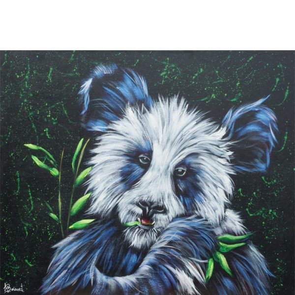 Panda, toile peinte